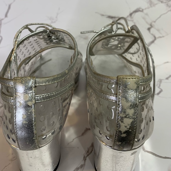 Chanel Clear Derby Shoes 37.5 - Picture 14 of 14